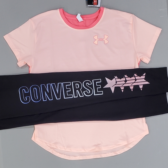 🆕️ Under Armour Tee & Converse Leggings - Picture 3 of 6